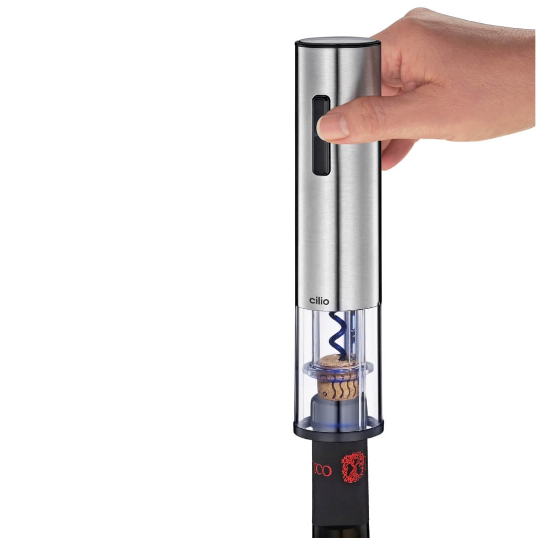 Zassenhaus Cilio Electric Corkscrew with Foilcutter