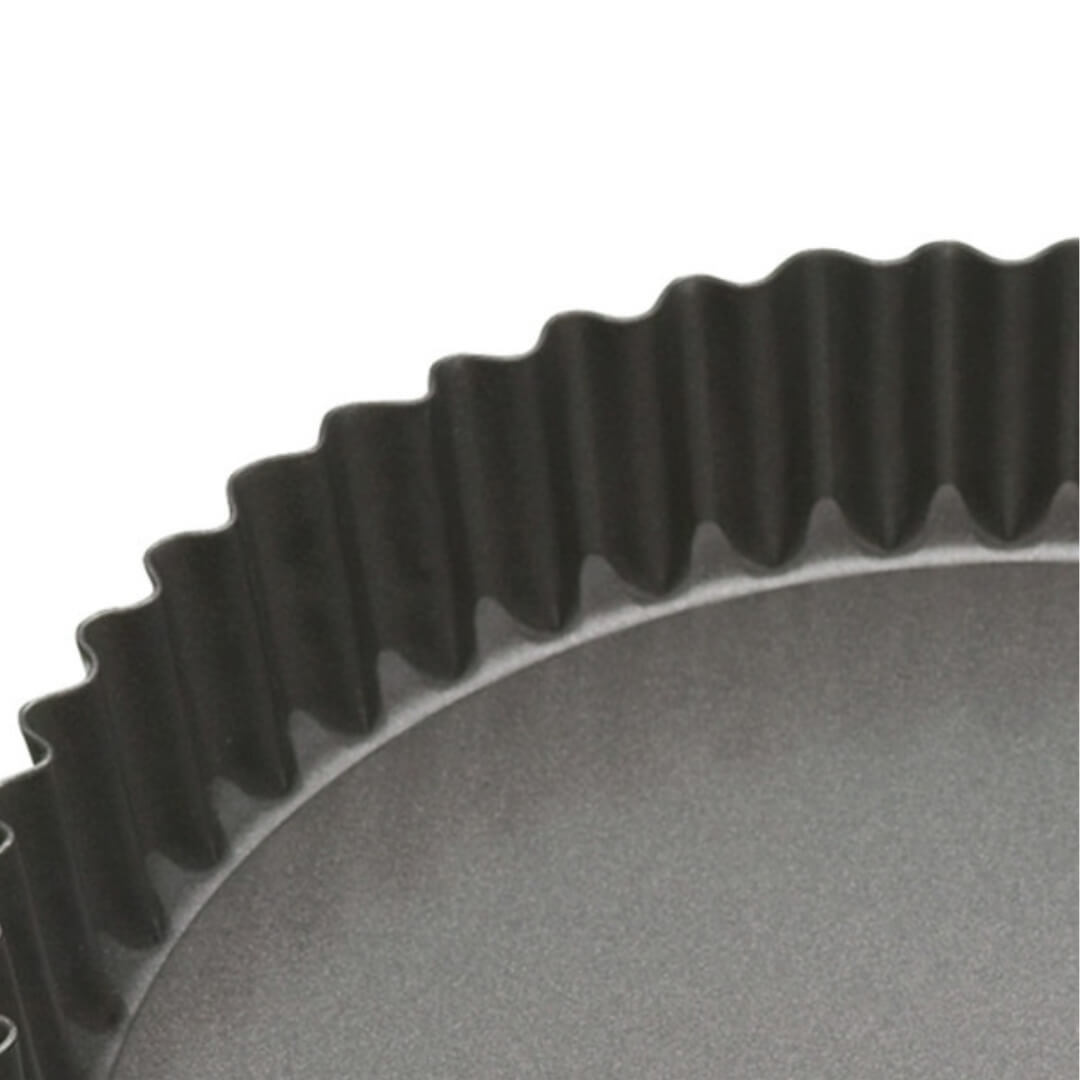 MasterCraft Non-Stick Round Loose-Base Quiche Tin