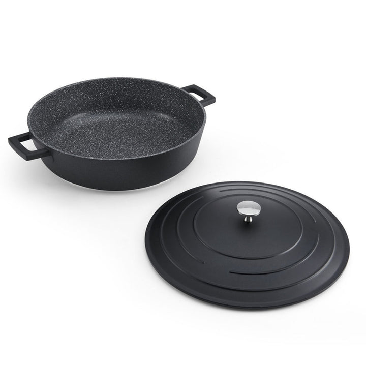 Mastercraft Cast Aluminium Shallow Casserole Black