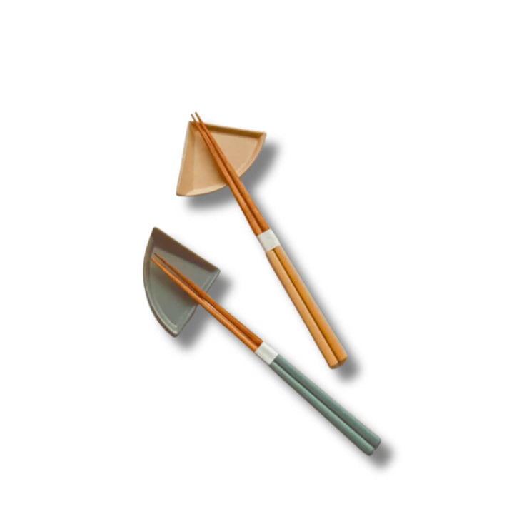 Sunlife Peacock & Beige Giftboxed Chopsticks with Rests