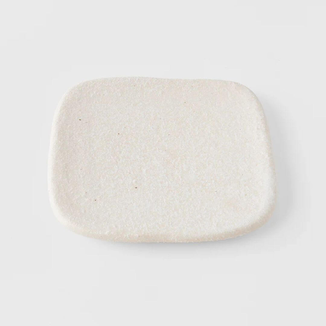 Naibu Shell White Slab Square 19cm