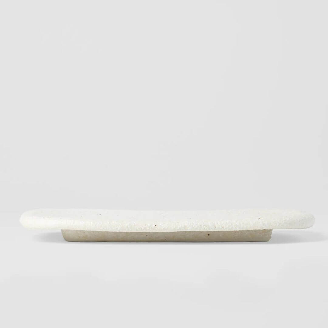 Naibu Shell White Slab Rectangle 22cm