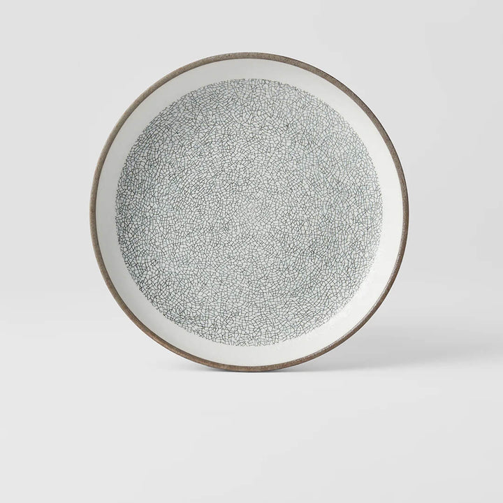 Naibu Crazed Grey High Rim Plate