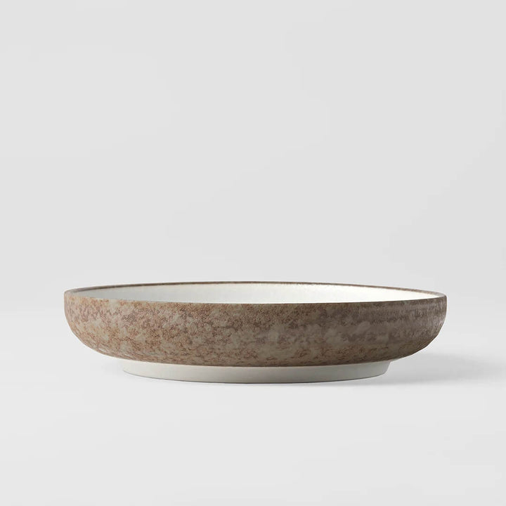 Naibu Crazed Grey High Rim Plate