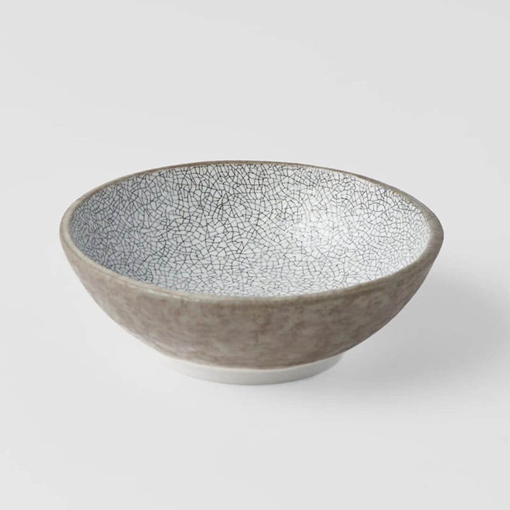 Naibu Crazed Grey Small Shallow Bowl 13cm