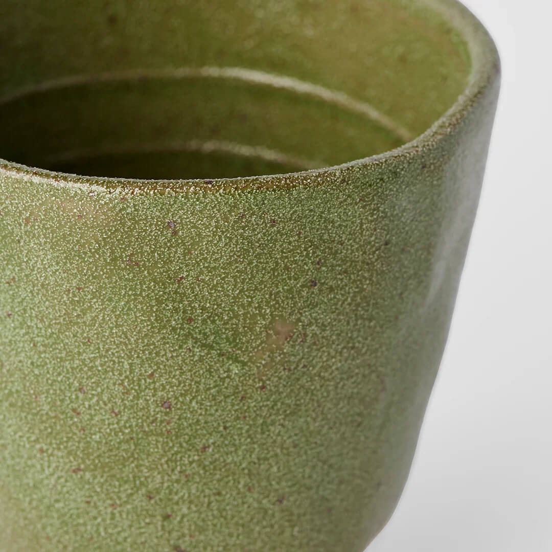 Naibu Lopsided Large Tea Mug Matcha Green