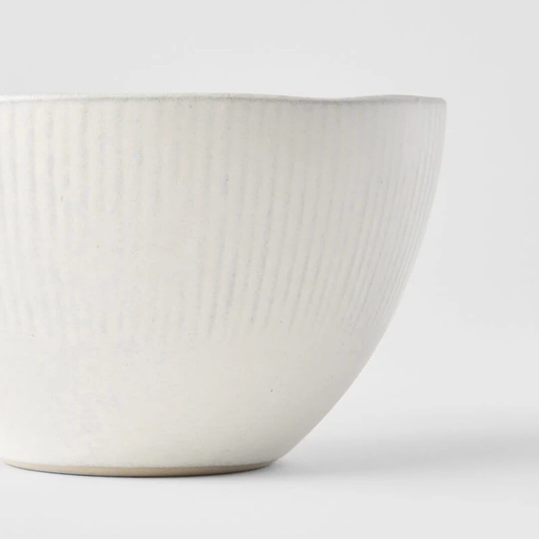 Naibu Snow Leaf White Deep Bowl 13.5cm