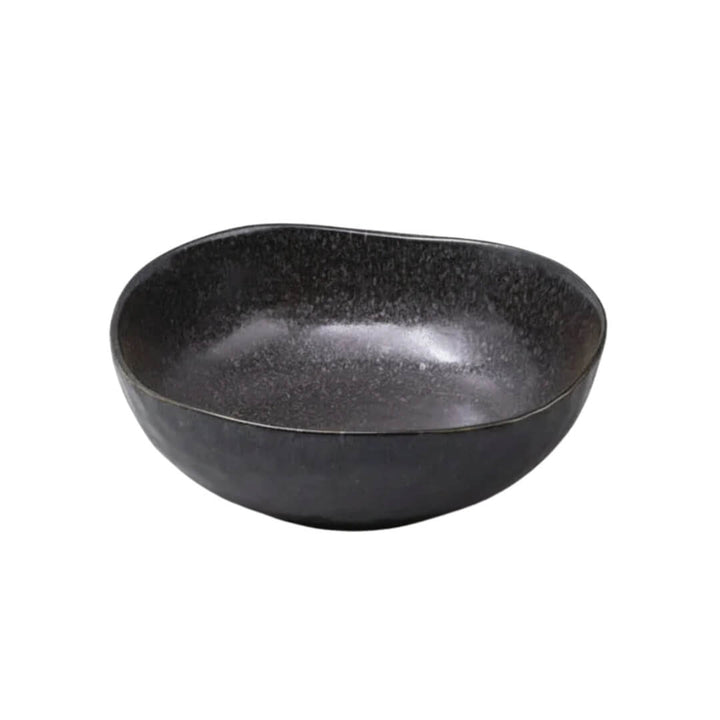Naibu Matte Black Uneven Bowl 20cm