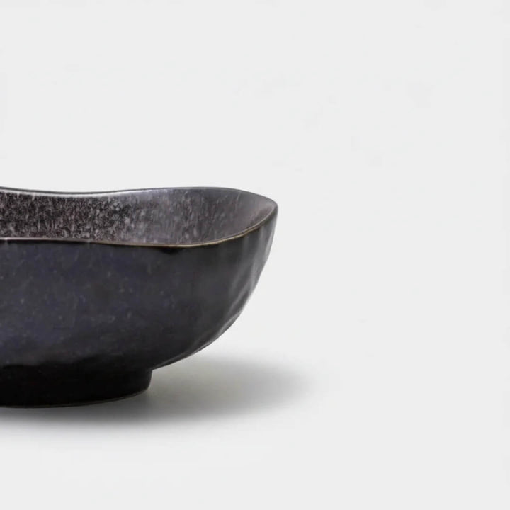 Naibu Matte Black Uneven Bowl 20cm