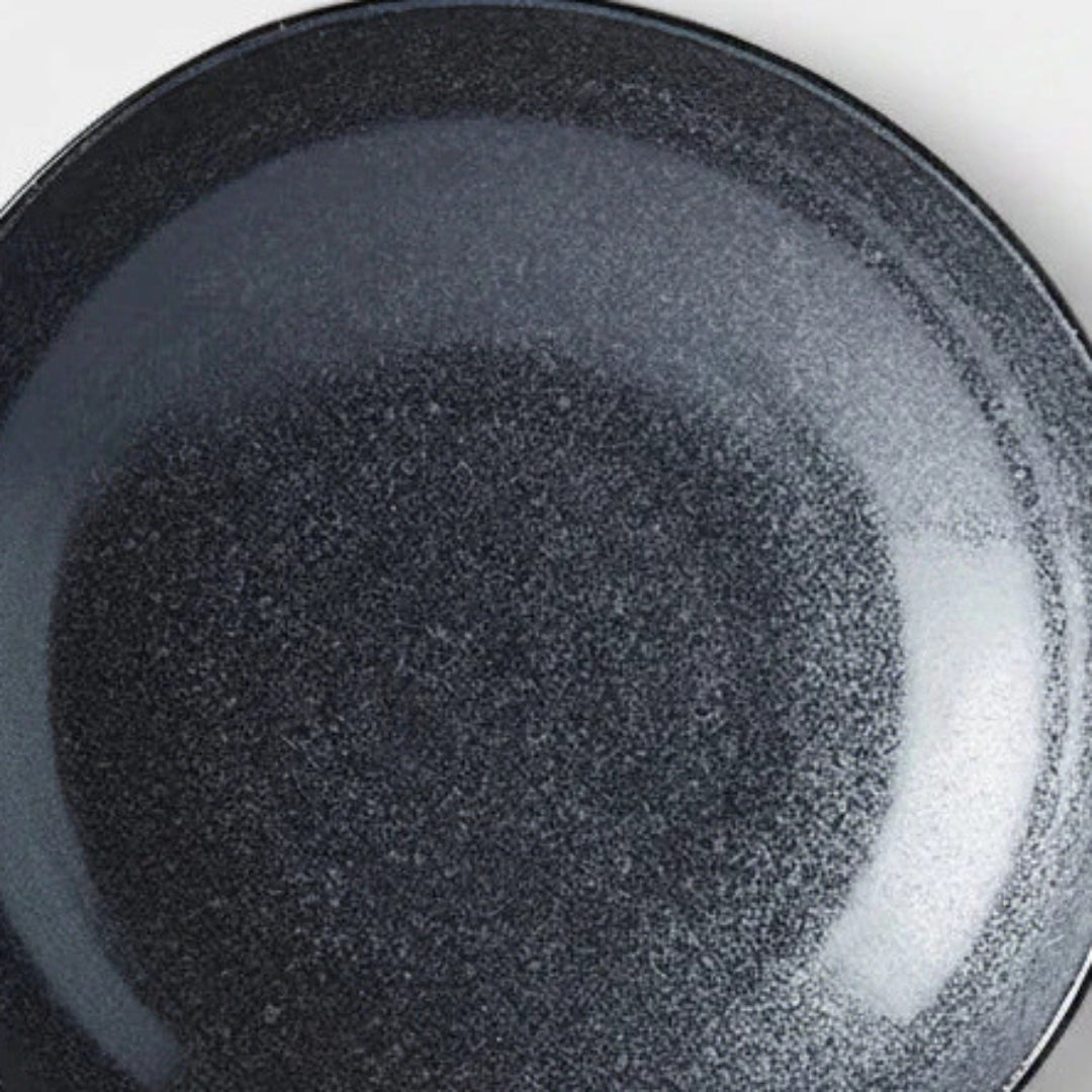 Naibu Matte Black Shallow Bowl 21cm