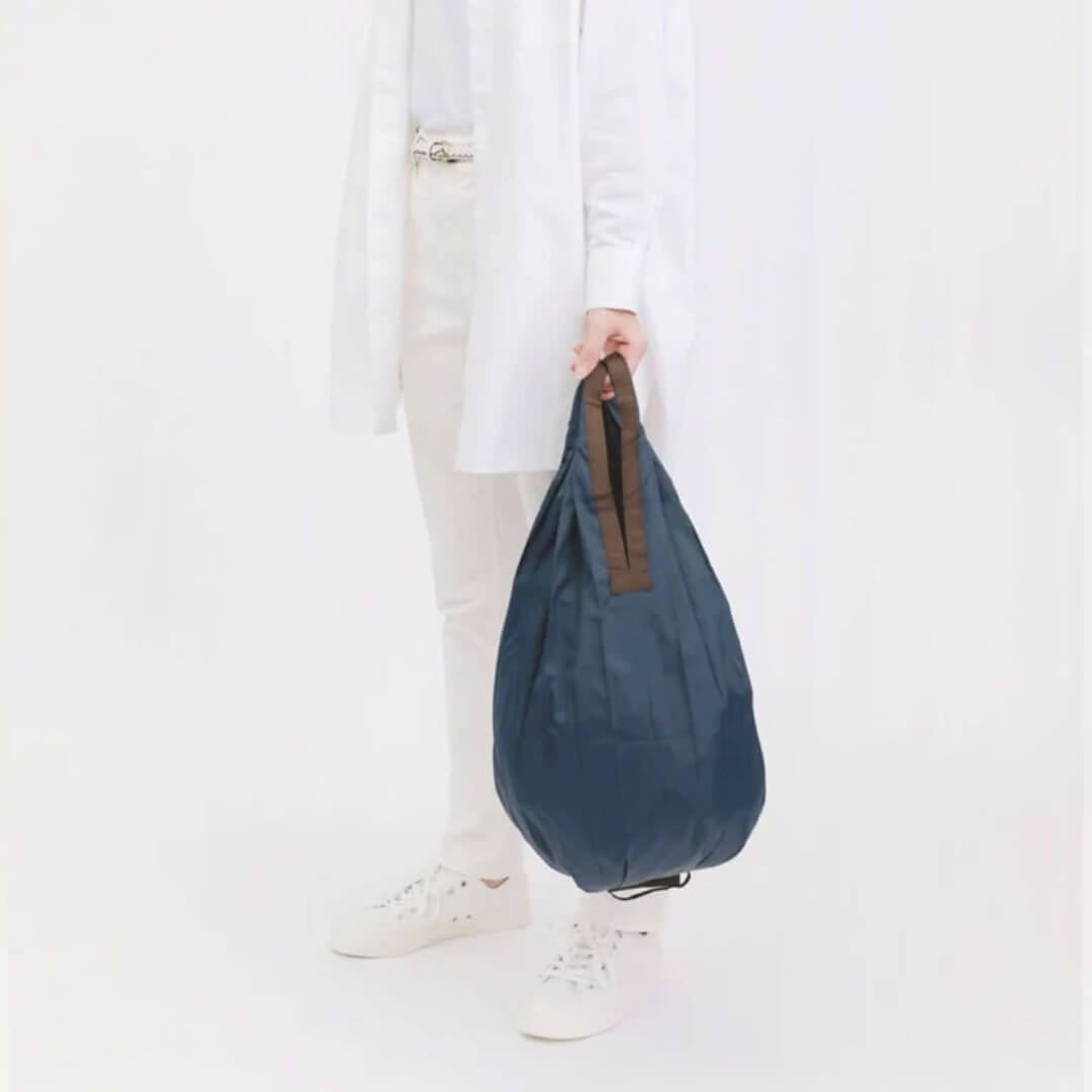 Shupatto Compact Shopping Bag Navy