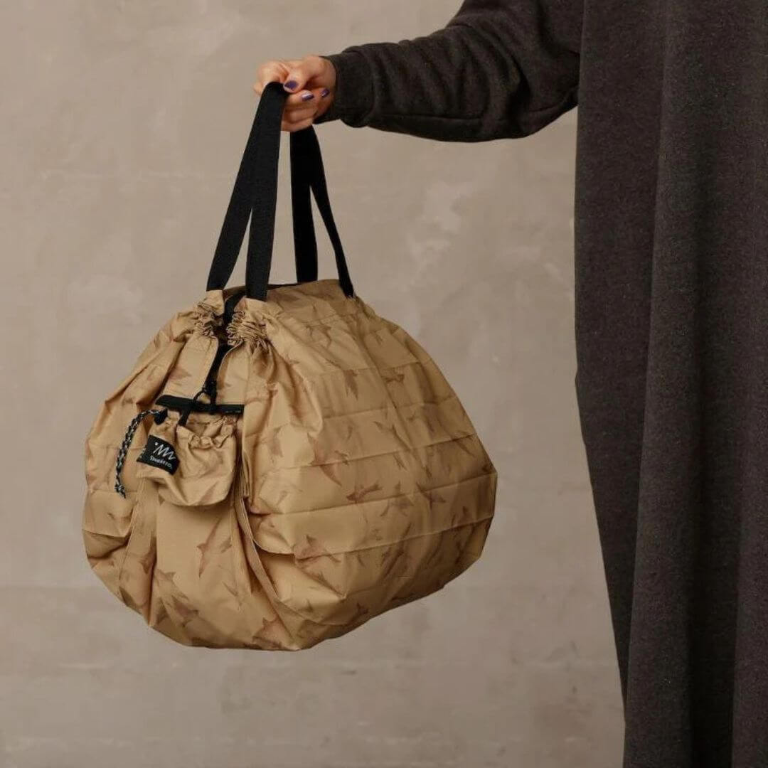Shupatto Packable Bag Flying Birds