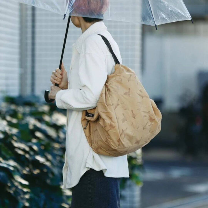 Shupatto Packable Bag Flying Birds
