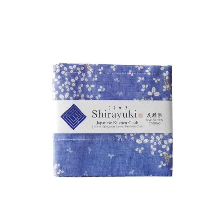 Shirayuki Hagi in Indigo Dishcloth