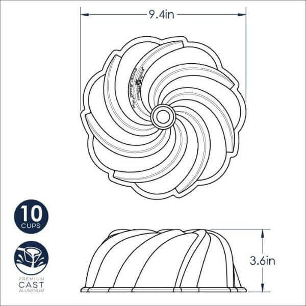 NordicWare Swirl Bundt Cake Pan