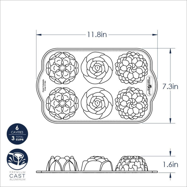 Nordic Ware Floral Bundlette Pan