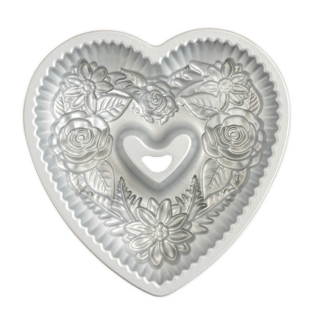 NordicWare Floral Heart Bundt Pan 6cup
