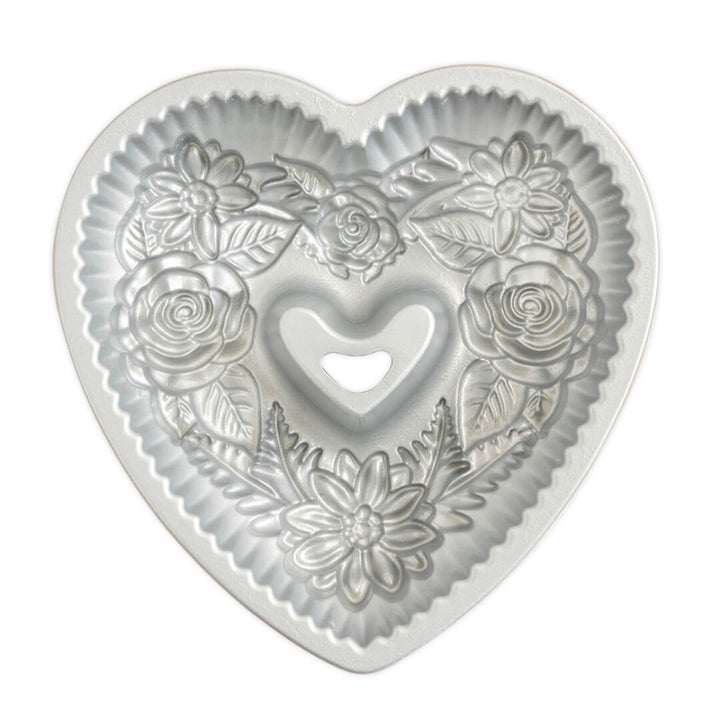 NordicWare Floral Heart Bundt Pan 6cup