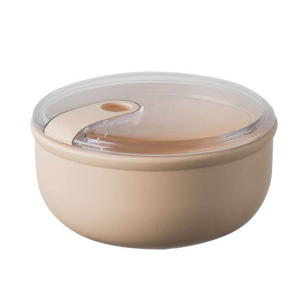 Omada Pullbox Round Container Set 2pce Ivory & Pink