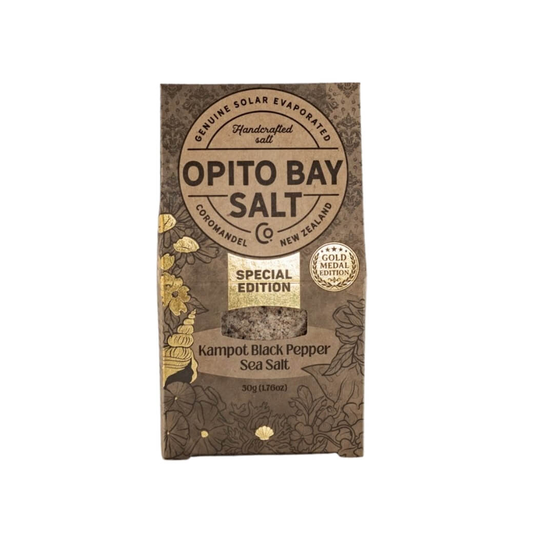 Opito Bay Kampot Black Pepper Sea Salt 50g