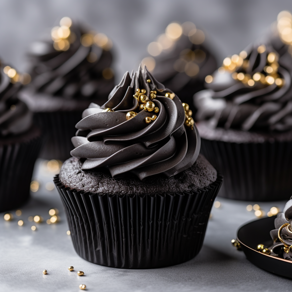 Papyrus Black Foil Baking Cups 50pk 44mm