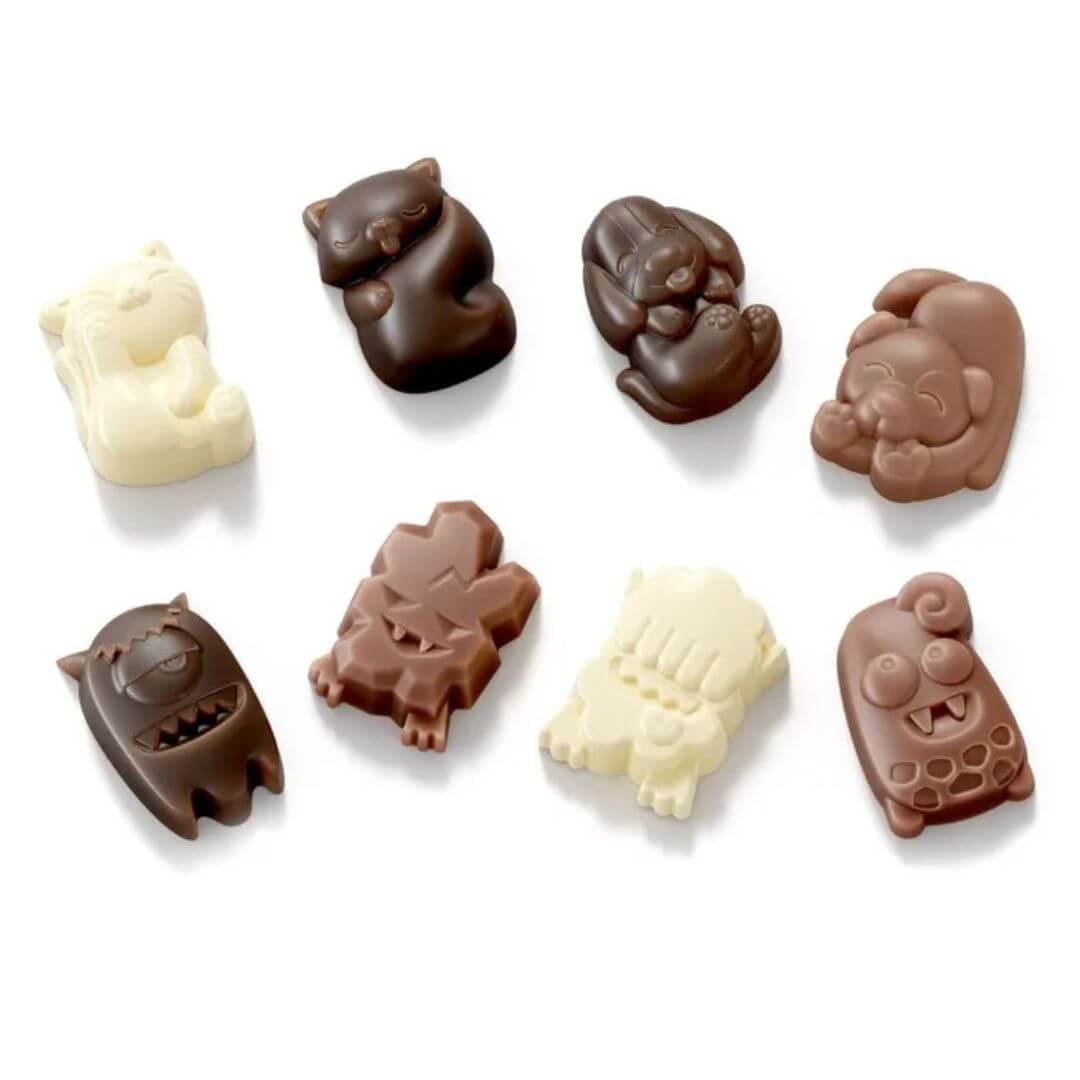 Zoku Chocolate Mould: Cat, Dog & Monsters Set of 2