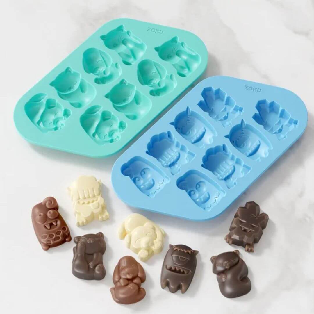 Zoku Chocolate Mould: Cat, Dog & Monsters Set of 2