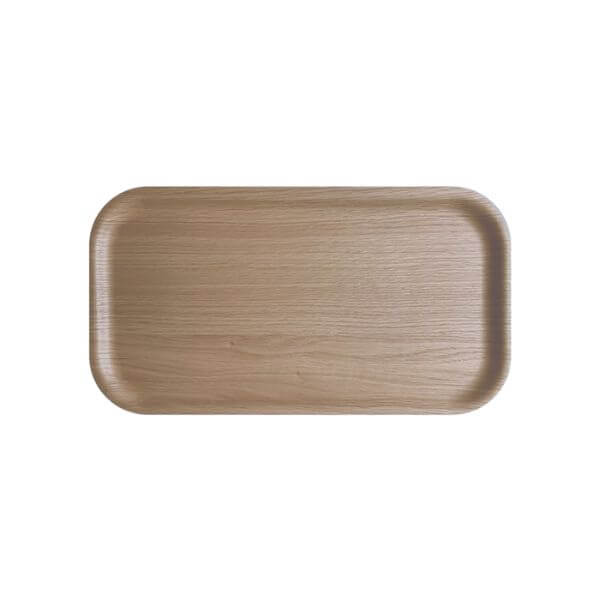 Atiya Rectangular Wooden Walnut Tray 43x22cm