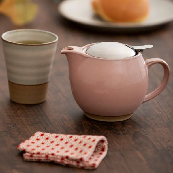 Zero Japan Teapot 450ml Earth Sakura Pink