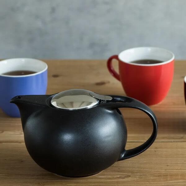 Zero Japan Saturn Teapot 1L Nobu Black