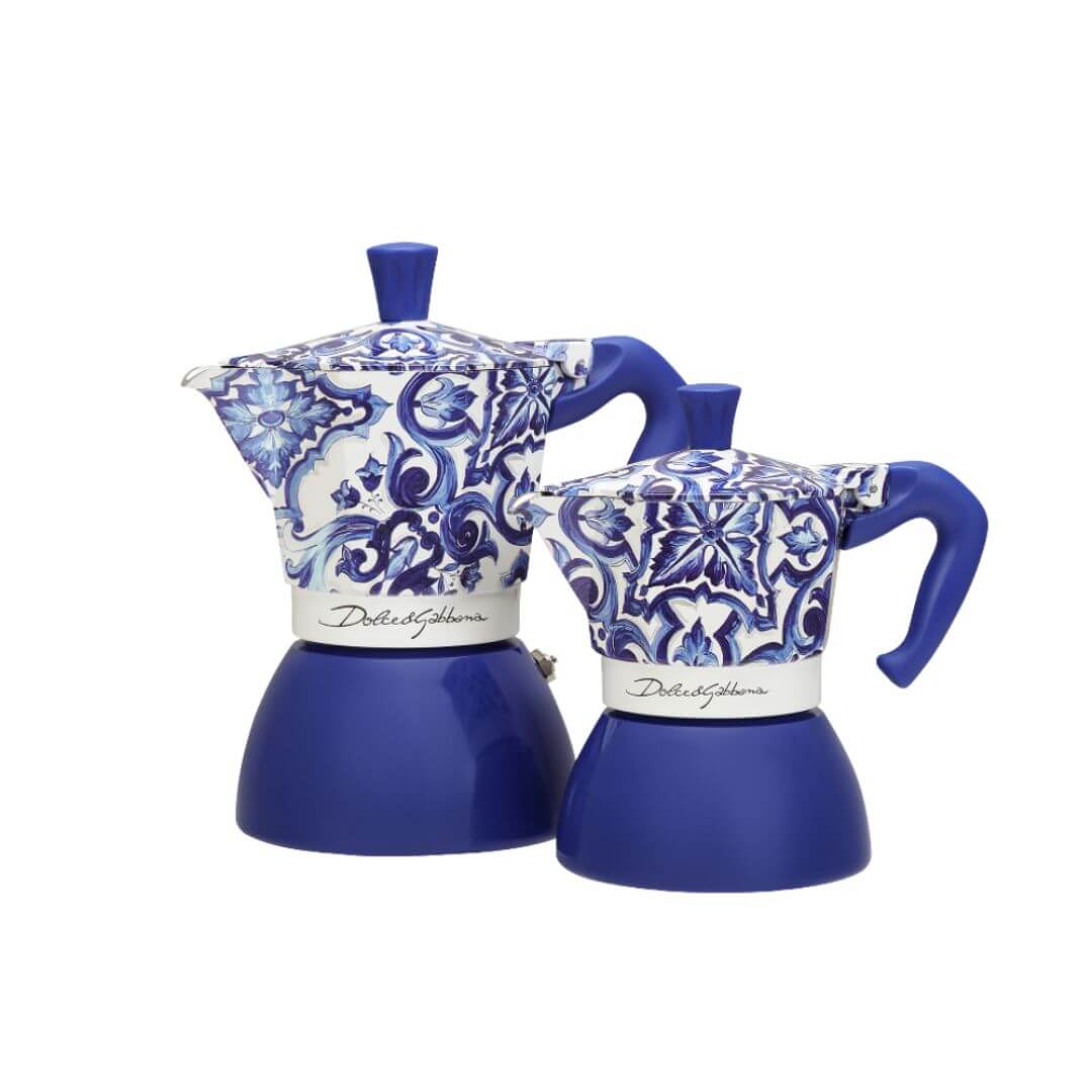 Bialetti Dolce&Gabbana Moka Induction | Blu Mediterraneo 6 Cup