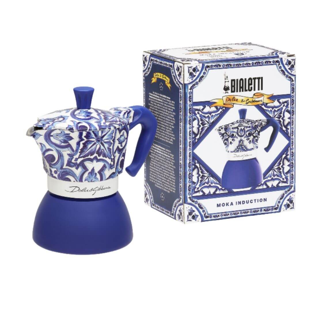 Bialetti Dolce&Gabbana Moka Induction | Blu Mediterraneo 4 Cup