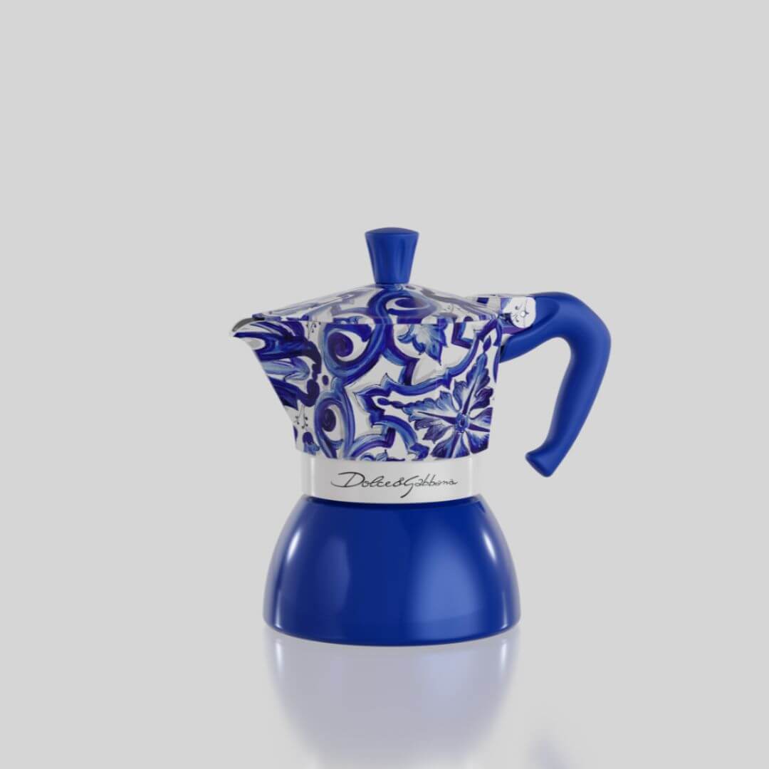 Bialetti Dolce&Gabbana Moka Induction | Blu Mediterraneo 4 Cup