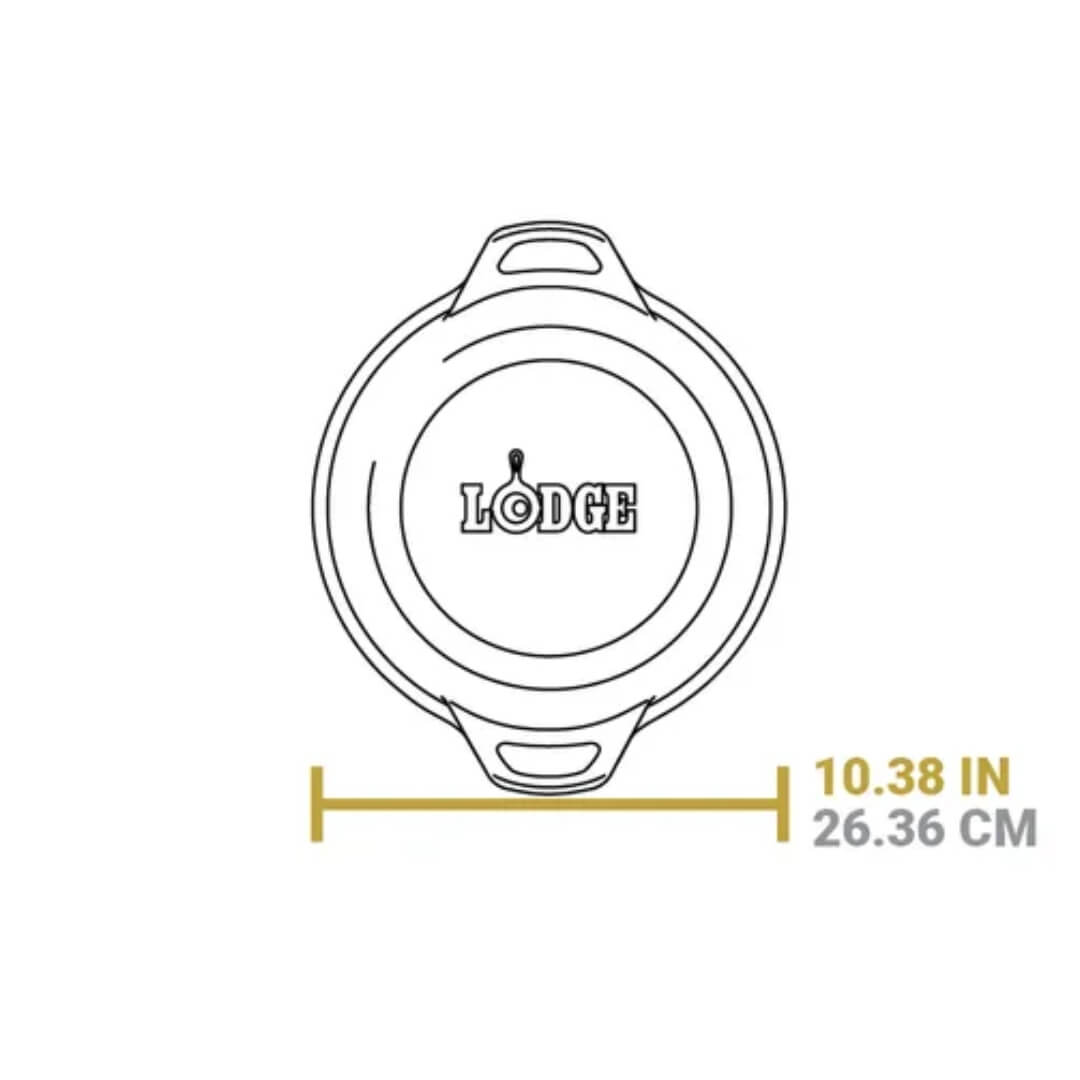 Lodge Cast Iron Double Dutch Oven 26cm