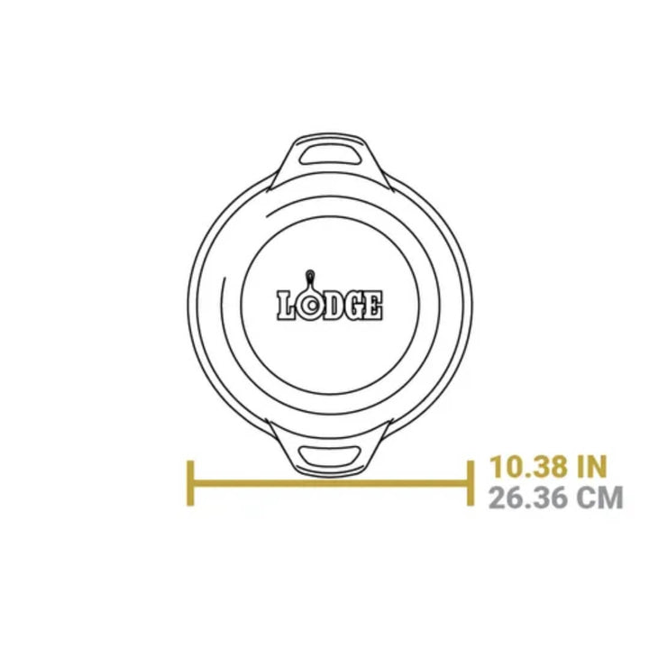 Lodge Cast Iron Double Dutch Oven 26cm