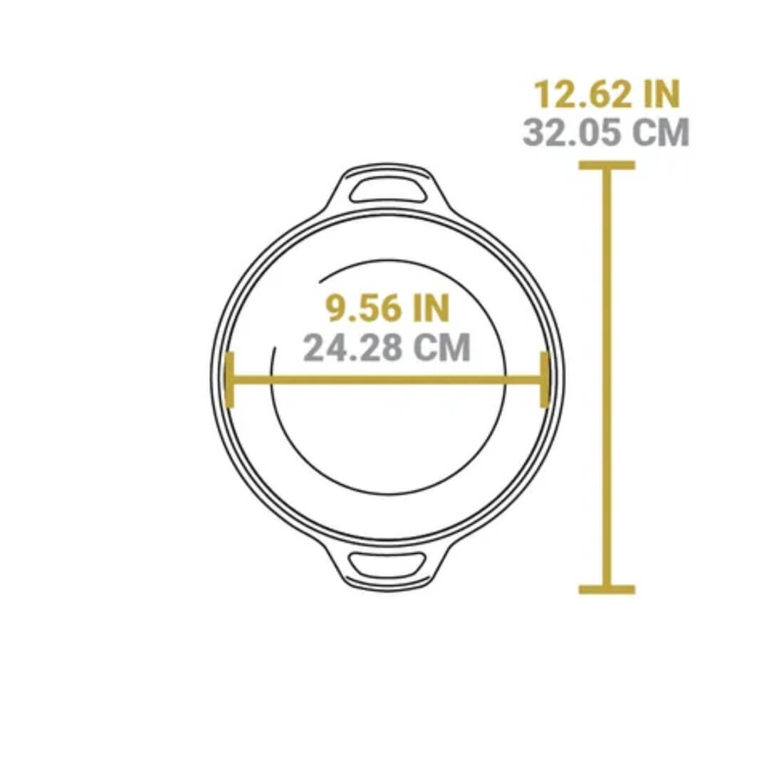 Lodge Cast Iron Double Dutch Oven 26cm