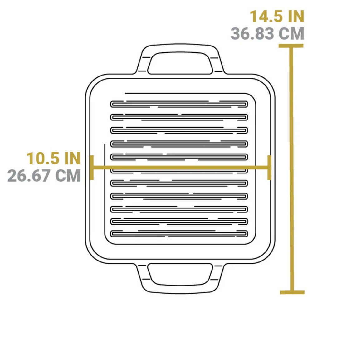 Lodge Chef Collection Square Grill Pan 28cm