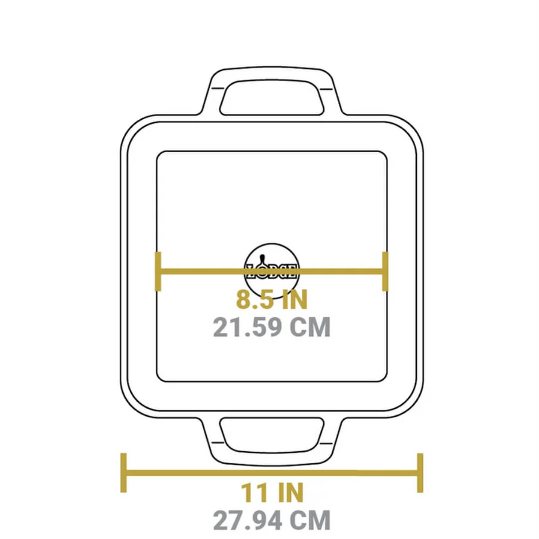 Lodge Chef Collection Square Grill Pan 28cm