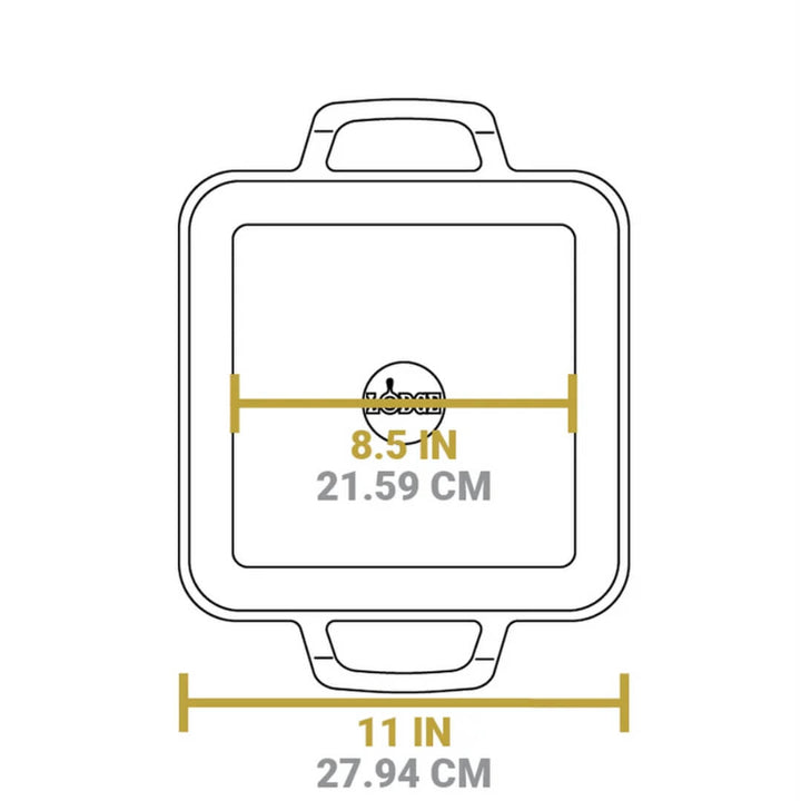 Lodge Chef Collection Square Grill Pan 28cm