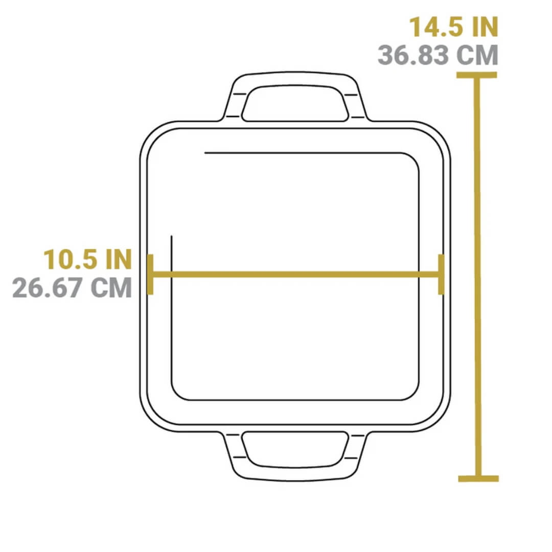 Lodge Chef Collection Square Griddle 28cm