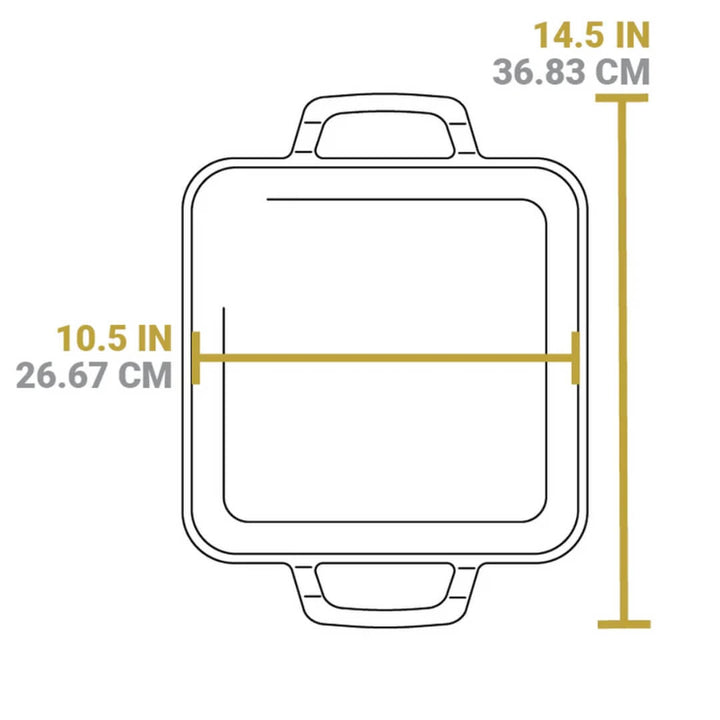 Lodge Chef Collection Square Griddle 28cm