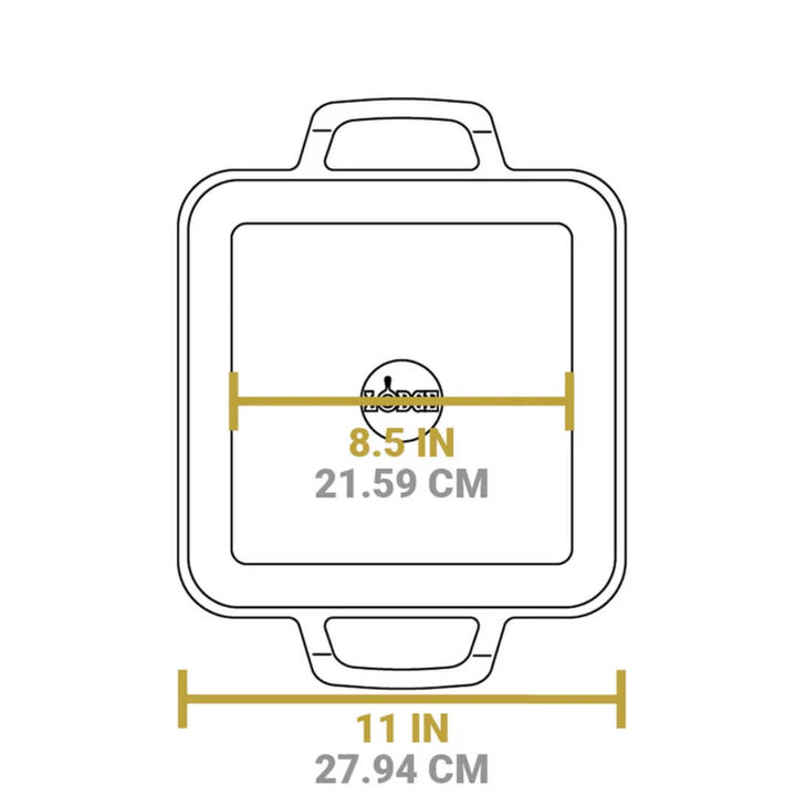 Lodge Chef Collection Square Griddle 28cm