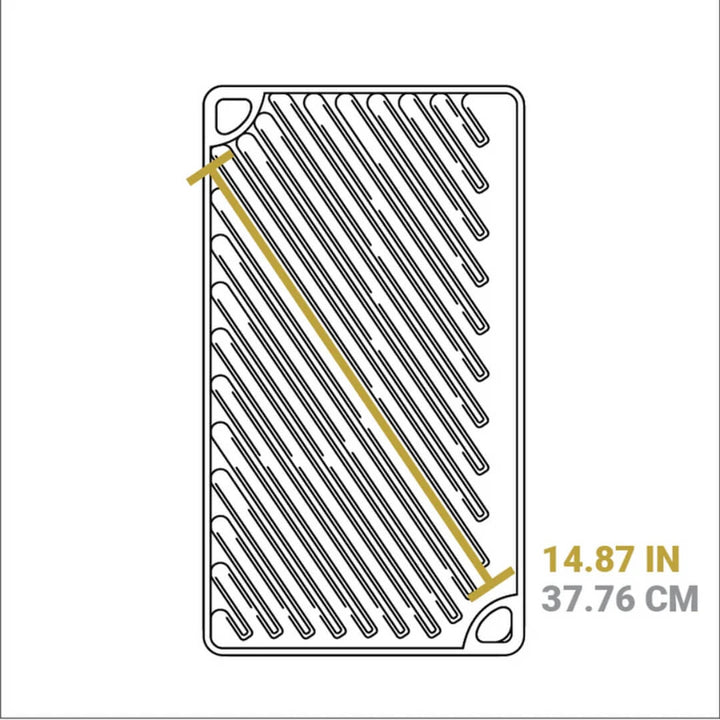 Lodge Double Burner Reversible Grill 42cm