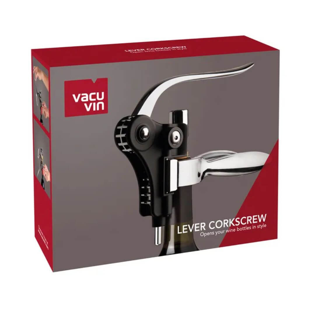 Vacu Vin Lever Corkscrew Black