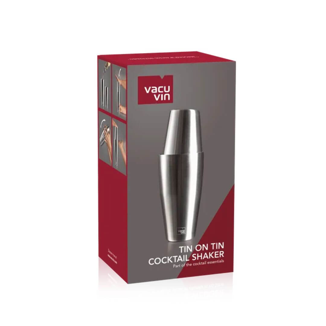 Vacu Vin Tin-on-Tin Cocktail Shaker 700/500ml