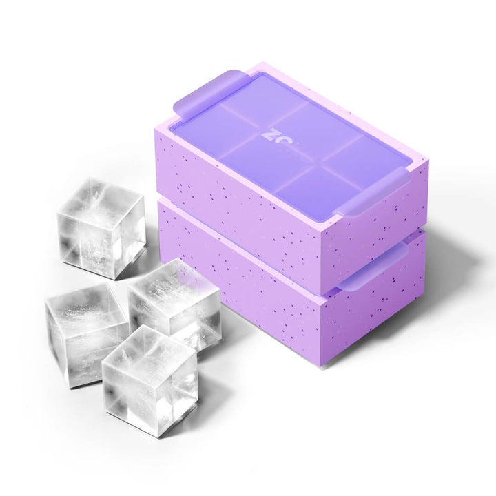 Zoku Jumbo Square Ice Cube Tray Purple