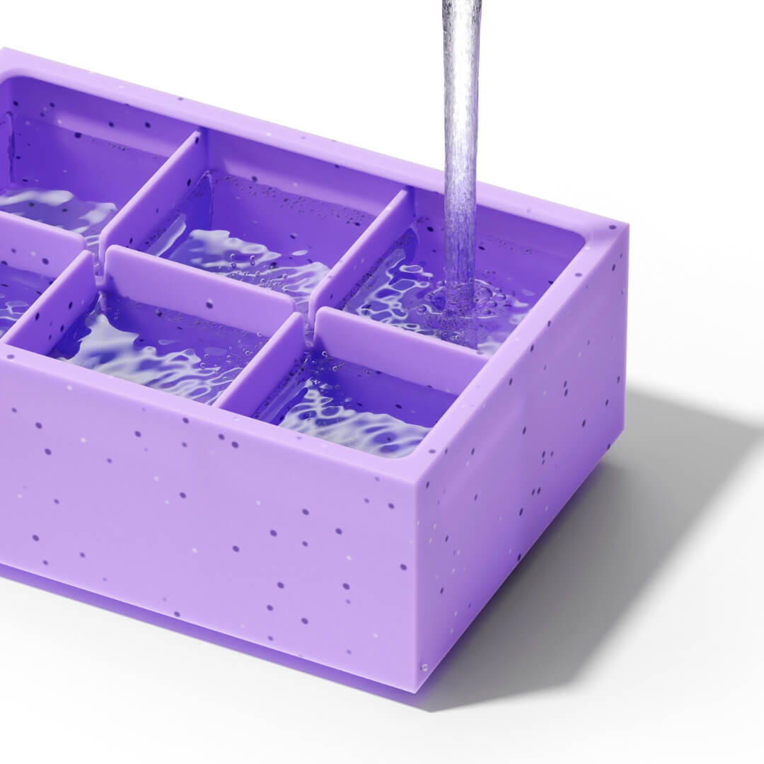 Zoku Jumbo Square Ice Cube Tray Purple