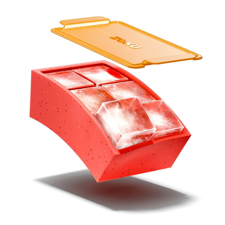 Zoku Jumbo Square Ice Cube Tray Orange