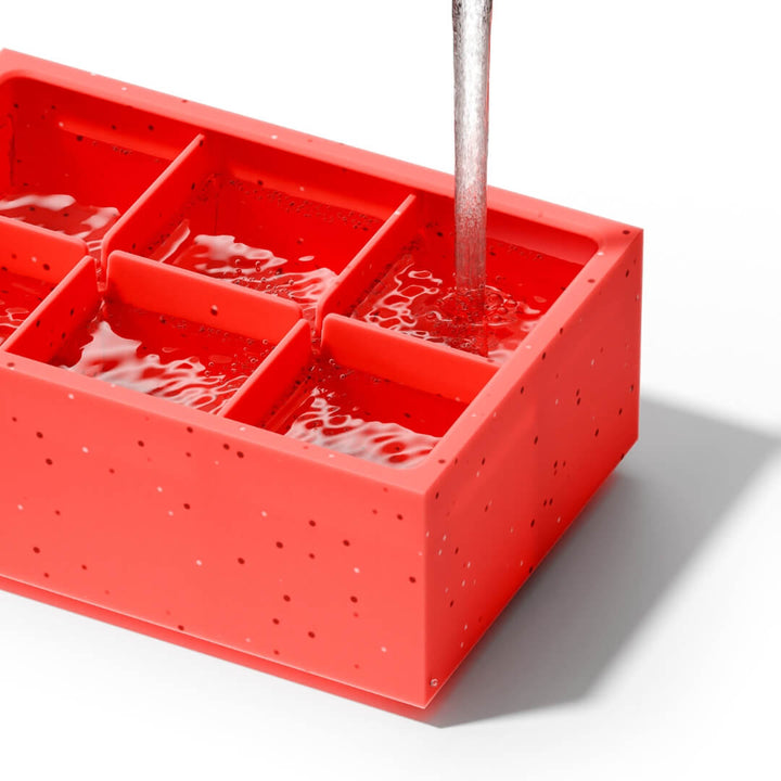 Zoku Jumbo Square Ice Cube Tray Orange