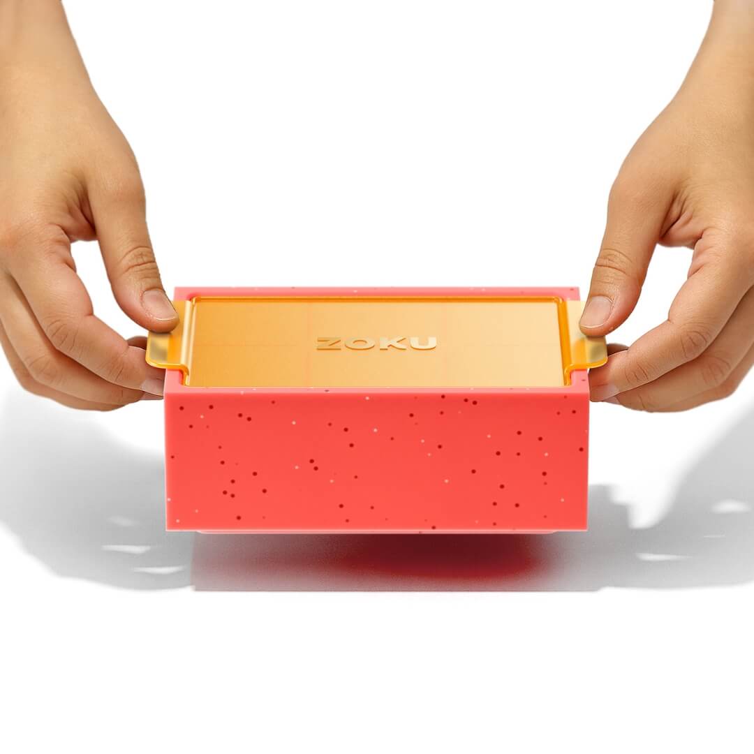 Zoku Jumbo Square Ice Cube Tray Orange